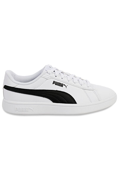 Puma Smash 3.0 Buck Erkek Çocuk Spor Ayakkabı 36-40 Numara Beyaz