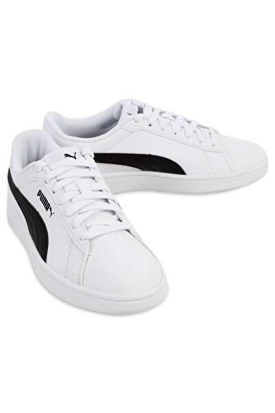 Puma Smash 3.0 Buck Erkek Çocuk Spor Ayakkabı 36-40 Numara Beyaz