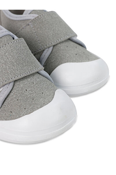 Civil Baby Erkek Bebek Keten I?lk Adım Ayakkabısı 19-21 Numara Gri