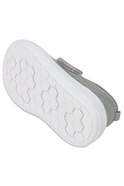 Civil Baby Erkek Bebek Keten I?lk Adım Ayakkabısı 19-21 Numara Gri