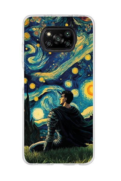 Magic Ring Poco X3 Pro / X3 NFC Uyumlu Berserk The Starry Night Tasarımlı Şef...