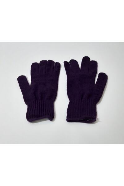 renkli çiçekler Eldiven Eflatun Renk Kadın Eldiveni