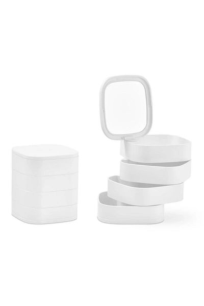 NY HOME 4 PLY SQUARE ORGANIZER WITH MIRROR