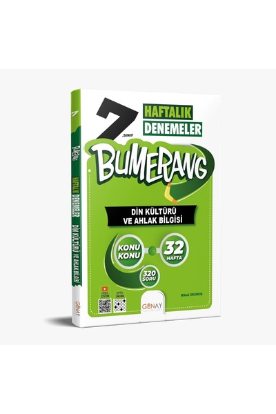 Kollektif GÜNAY YAYINLARI 7. SINIF BUMERANG 32 HAFTALIK DİN KÜLTÜRÜ VE AHLAK ...