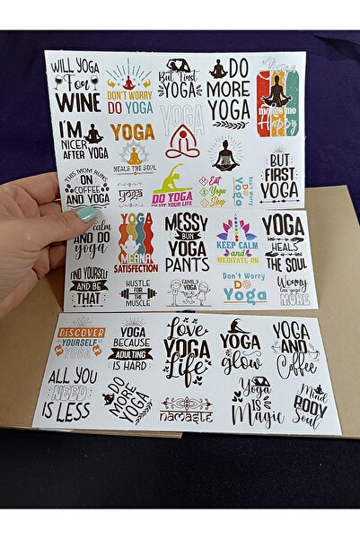 Pink Swan Craft Set de autocolante pentru yoga / engleză, laptop, iPad, noteb...