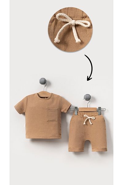 Bubito Unisex Baby & Kinder Musselin-Oberteil und -Unterteil mit Taschen