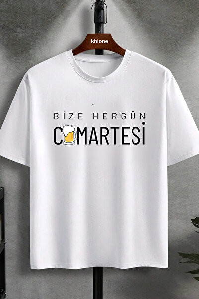 Khione Unisex dizajn nas svakog dana subota Štampano Oversize kroj 100% pamuk...