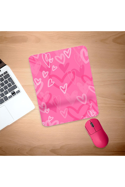 UcuruStore Διαφορετικό ποντικομαξιλαράκι Red Hearts με στήριγμα καρπού