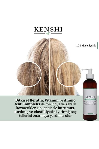 Kenshi 250 Ml 10 Herbal Keratin and Amino Acid Vitamin Shampoo