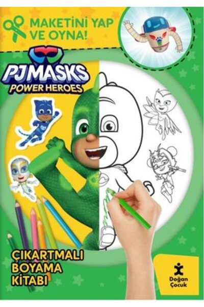 Doğan Kitap Pjmasks Power Heroes Çıkartmalı Boyama Kitabı - Maketini Yap ve O...