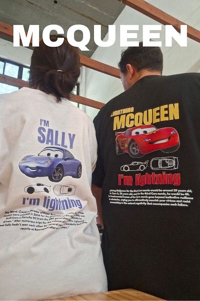 EFBUTİK MCQUENN Car Detail Unisex футболка великого розміру