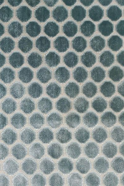 Melodie Velvet Throw Pillow Polka Dot Water Green 45x45