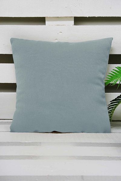 Melodie Linen Throw Pillow Cover Baby Blue 50x50 Cm