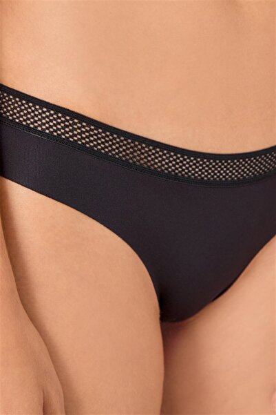 Cottonhill File Lastikli Lazer Kesim Bikini Külot 3'lü Paket - 5