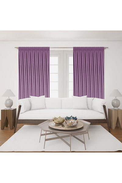 Premier Home Astoria Background Curtain 140x260 Lilac