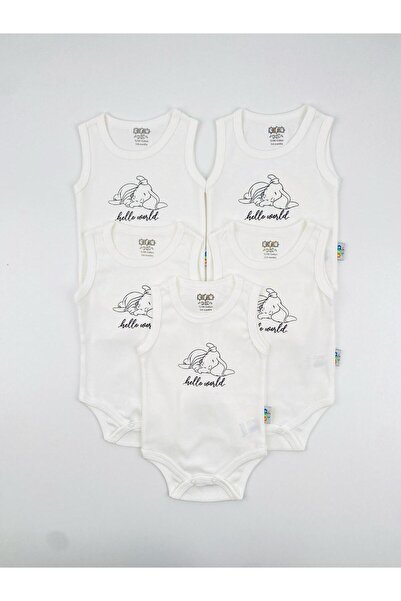 EFU BABY 5'li Hello World Unisex Bebek Atlet Body