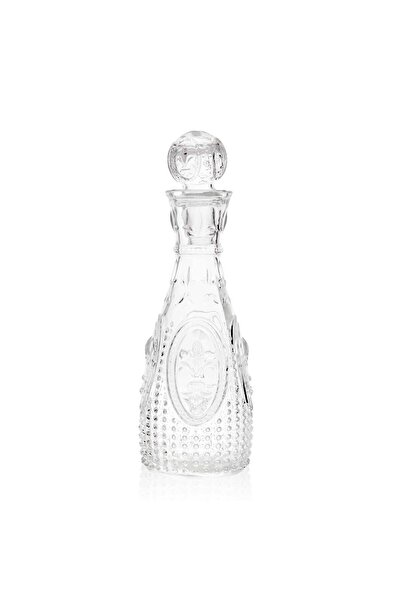 Alegre Glass Fleur De Lis Kapaklı Karaf - 14x33 cm