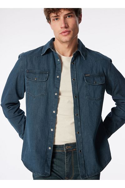 Lee Cooper Slim Fit Men's Denim Shirt 242 LCM141005 WOLKER 2 DENIM