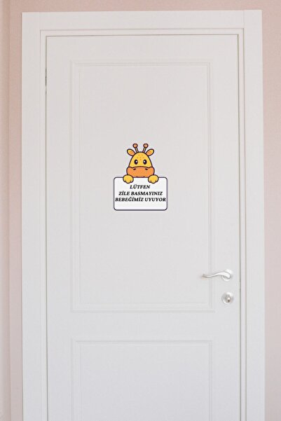 sanatıbedi Lütfen Zile Basmayın Bebek Uyuyor Sticker