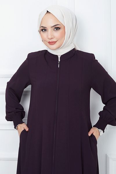 InStyle Piece Mevlana Fabric Ferace - Plum