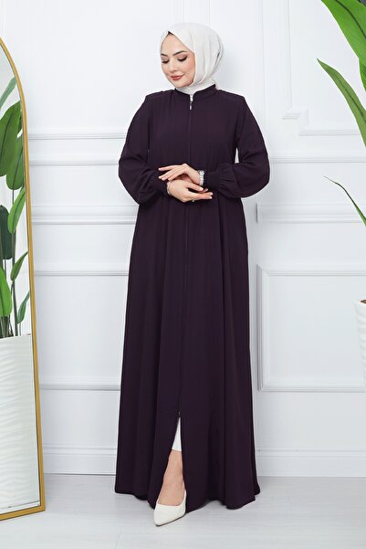 InStyle Piece Mevlana Fabric Ferace - Plum