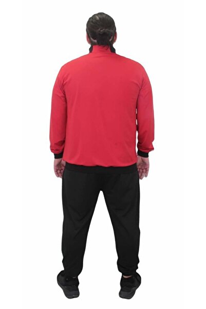 Starbattal Erkek Büyük Beden Eşofman Takım Rebirth TK714 KIRMIZI