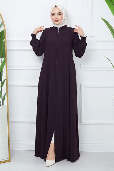 InStyle Piece Mevlana Fabric Ferace - Plum