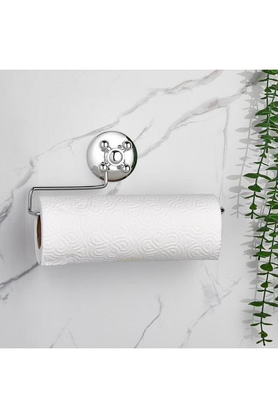 ORSA HOME Ισχυρή αυτοκόλλητη χρωμιωμένη χάρτινη θήκη για πετσέτες με 527 βρύσες