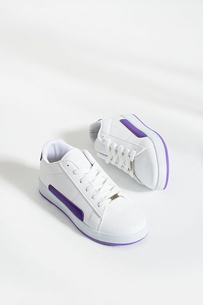 İnan Ayakkabı Adidași și pantofi sport pentru femei, alb/violet
