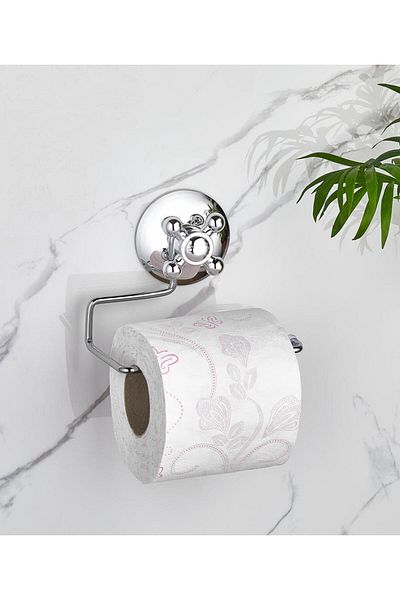 ORSA HOME Strong Adhesive Chrome Wc Paper Holder with 522 Tap
