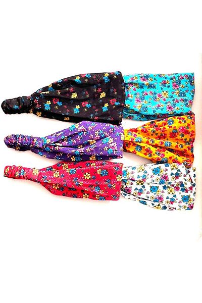 BERG Pack of 6 Floral Hair Bands