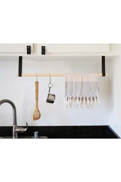 Bundera Deri Eşya Elbise Kıyafet Tavan Askısı Duvar Rayı Çok Amaçlı Düzenleyici Askılık