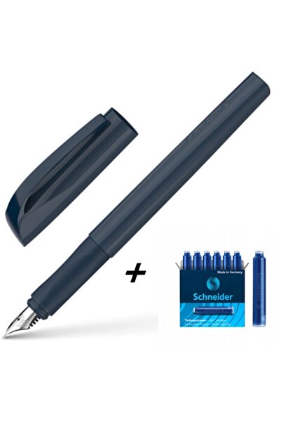 SCHNEIDER XPECT DOLMA KALEM M UÇ LACİVERT & SCHNEIDER 6 'LI MAVİ KARTUŞ