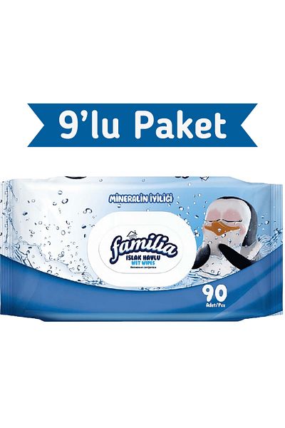 Familia 90X9 810 Sheets - the Goodness of Minerals Wet Towel Wipes