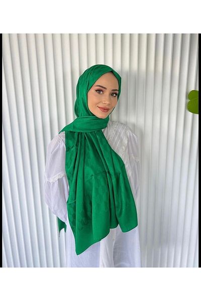 Misa Green Qubbe Shawl - Model Design