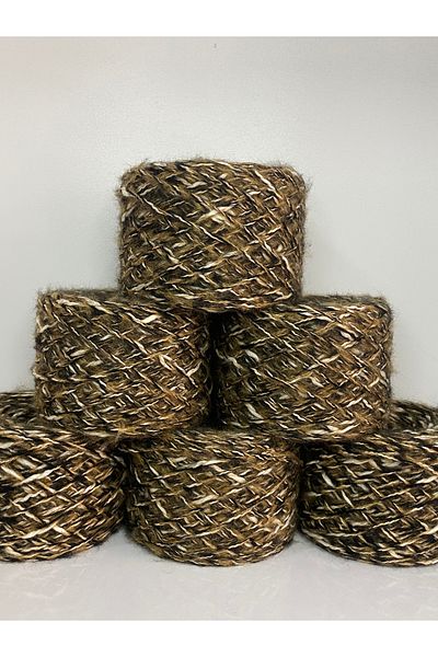 göçer Moher Cotton: βιζόν, μαύρο, κρέμα Transitional Visual Net 650 γρ
