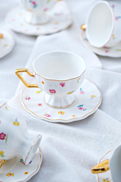 ACAR Camilla 6 Kişilik Kahve Fincanı Takımı - 90 ml