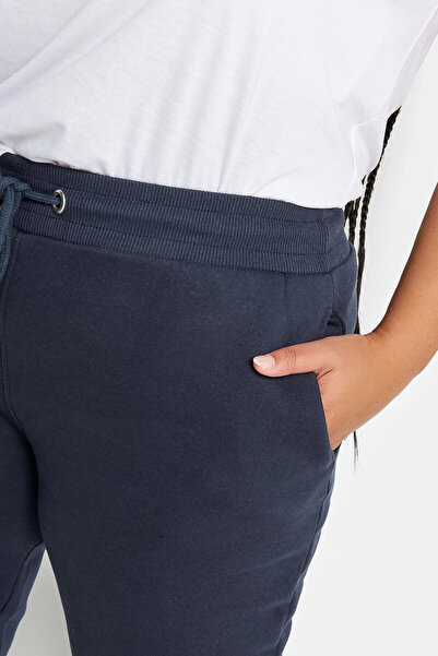 Stil Diva Plus Size Tight Leg Jogger Sweatpants with Elastic Waist and Legs302753