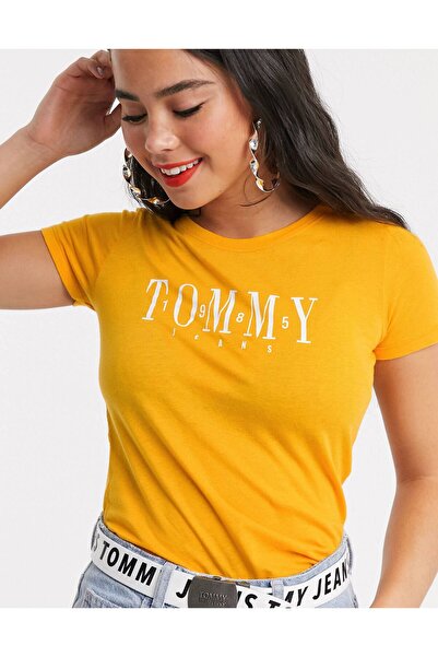 Sparrow Laurel Γυναικείο μπλουζάκι από κίτρινο βαμβακερό Basic