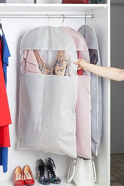 Serstil Pink Striped Dress Cover 60 X 100 Cm
