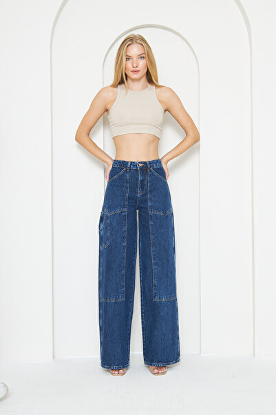 cracpot Wide Leg Cotton Jeans