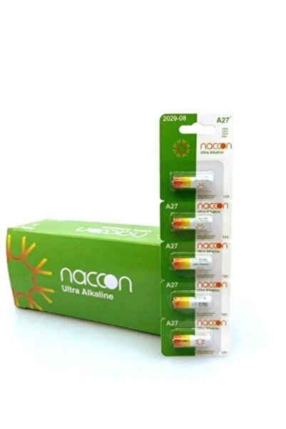 naccon Ultra Alkalin A27 27A 12V Elektronik Kapı Kilitleri Kumanda Pili