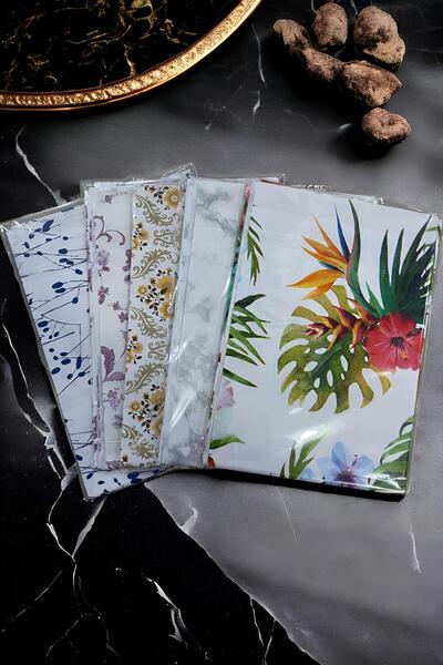 GÜZELYÜZ AVM 100x140 Silinebilir Pvc Leke Tutmaz Muşamba Hazır Masa Örtüsü Asorti