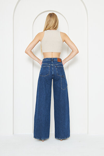 cracpot Wide Leg Cotton Jeans