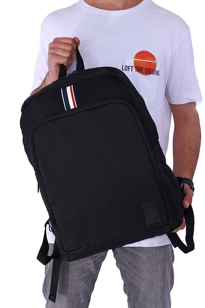 U.S. Polo Assn. US Polo Assn23650-23648 Σακίδιο πλάτης Σχολική τσάντα ταξιδιού Τσάντα κάμπινγκ BLACK