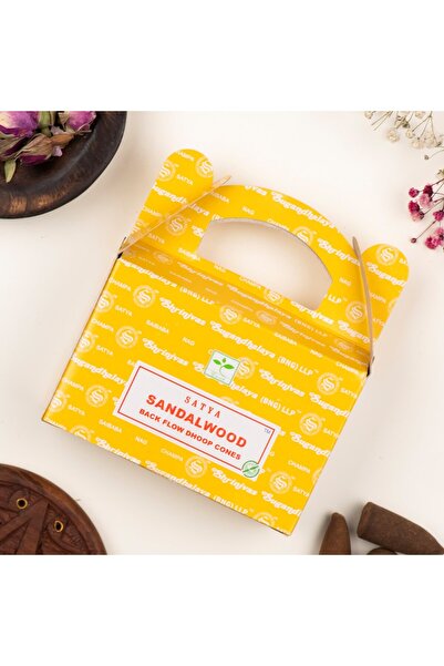 satya Sandalwood Aromalı Backflow Geri Akış Konik Tütsü