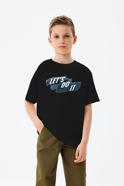 ADABEBEK Let's Do It Printed Boys' T-Shirt