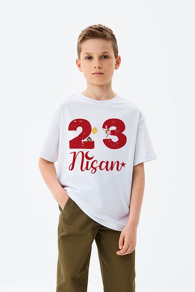 ADABEBEK 23 aprilie Tricou imprimat fetiță