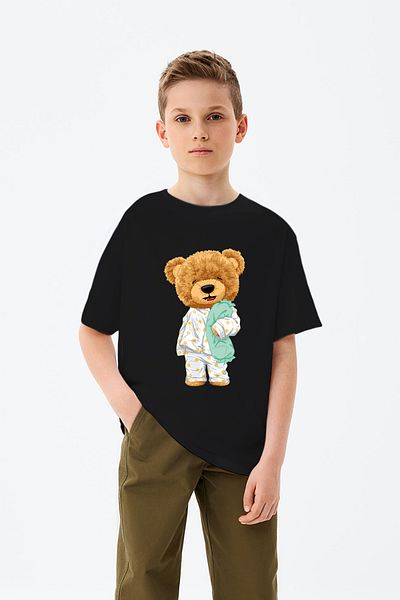 ADABEBEK Πιτζάμες με θέμα την ώρα του ύπνου Teddy Bear με στάμπα για αγόρι