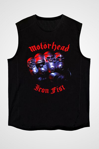 tf tişörtfabrikası Tricou fără mâneci Motörhead Iron First negru